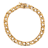 7mm Gold Cuban Bracelet 10K - White Carat - USA & Canada